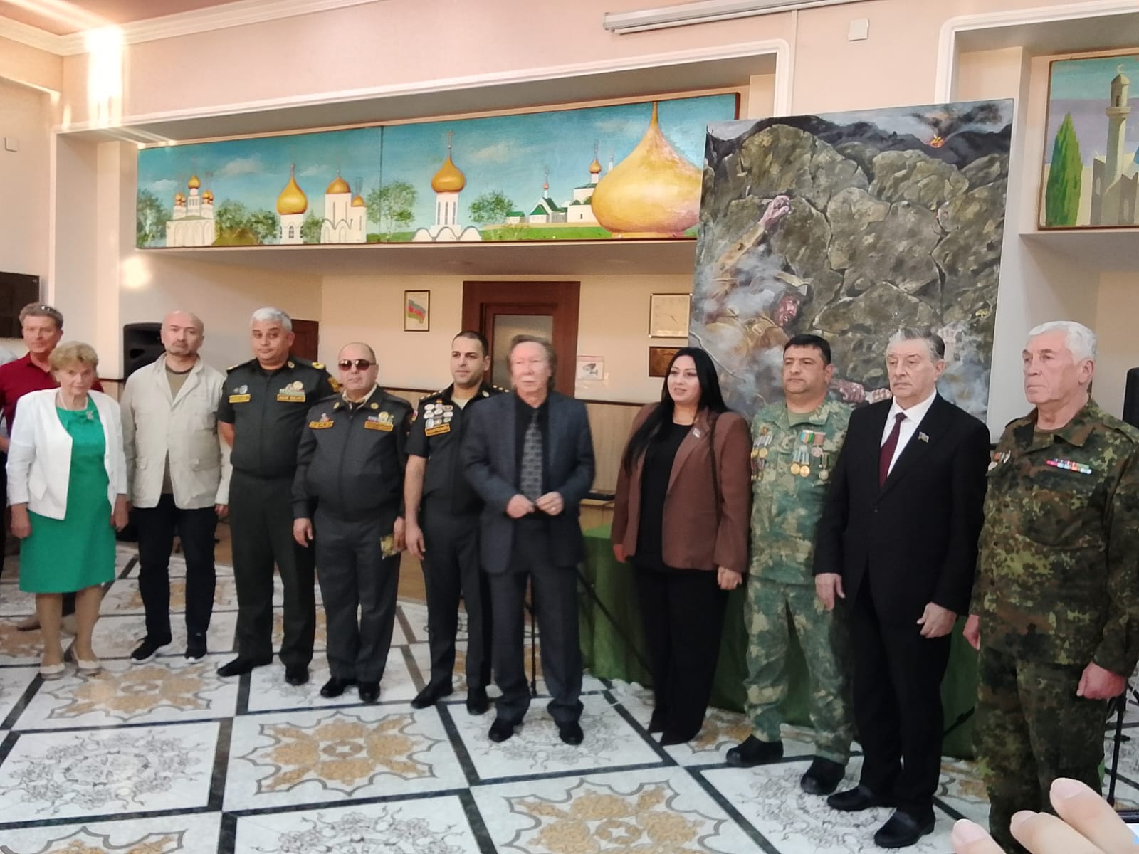 Борис Щетинкин представил картину "Мы идем, Шуша!", написанную со слов героев Карабахской войны (ФОТО)