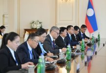 Состоялась встреча Президента Азербайджана Ильхама Алиева с Президентом Лаоса в расширенном составе (ФОТО)