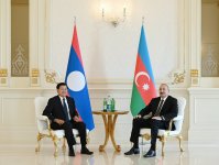 Состоялась встреча Президента Ильхама Алиева с Президентом Лаоса в формате «один на один» (ФОТО)