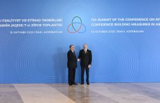 Президент Ильхам Алиев выступает на 7-м Саммите СВМДА (ФОТО)