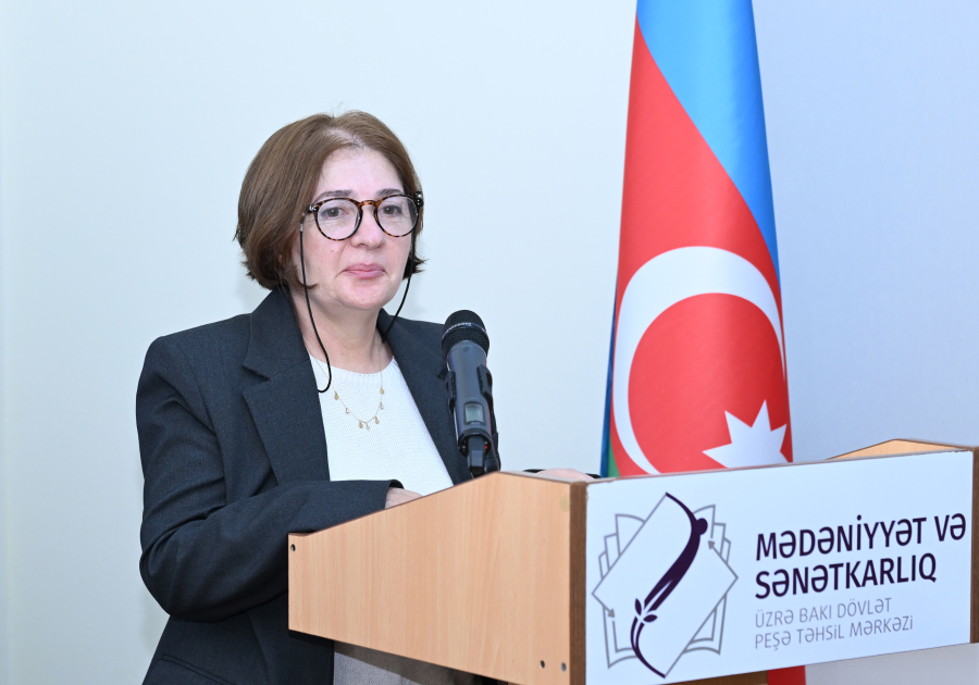 Алена Алиева приняла участие в открытии Центра инклюзивного обучения и преподавания в Бакинском государственном центре профессионального образования по культуре и ремеслу (ФОТО)