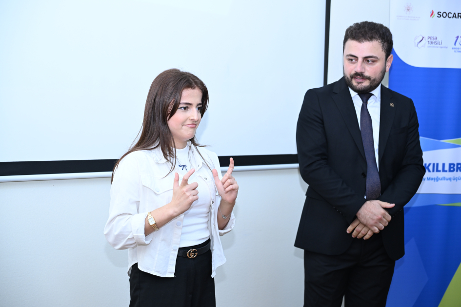 Алена Алиева приняла участие в открытии Центра инклюзивного обучения и преподавания в Бакинском государственном центре профессионального образования по культуре и ремеслу (ФОТО)