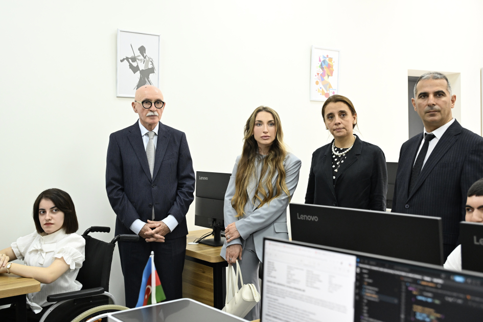 Алена Алиева приняла участие в открытии Центра инклюзивного обучения и преподавания в Бакинском государственном центре профессионального образования по культуре и ремеслу (ФОТО)