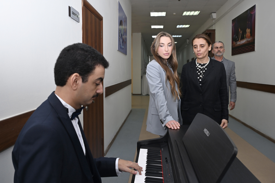 Алена Алиева приняла участие в открытии Центра инклюзивного обучения и преподавания в Бакинском государственном центре профессионального образования по культуре и ремеслу (ФОТО)