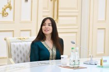 В Ашхабаде состоялась трехсторонняя встреча Лейлы Алиевой, Огулджахан Атабаевой и Саиды Мирзиёевой (ФОТО)