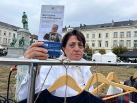 Семьи пропавших без вести азербайджанцев провели акцию протеста перед Европарламентом (ФОТО)