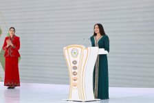 Вице-президент Фонда Гейдара Алиева Лейла Алиева приняла участие в открытии международной выставки искусств MAMA «Мать-природа» в Ашхабаде (ФОТО)
