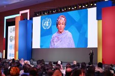Вице-президент Фонда Гейдара Алиева Лейла Алиева приняла участие в церемонии открытия в Самарканде Всемирного саммита на тему инвестиций в благополучие детей (ФОТО)