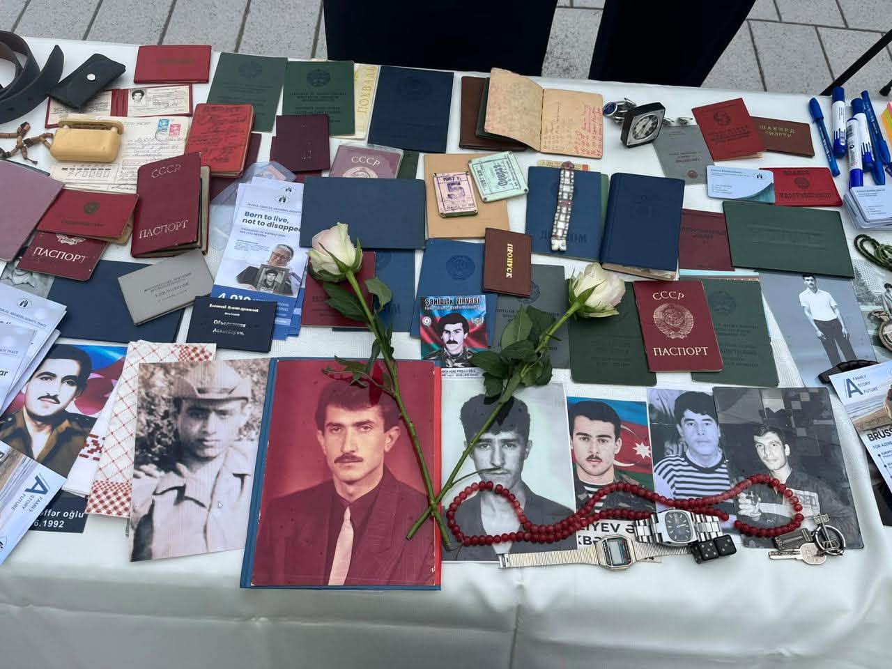 В Брюсселе прошла акция в память о пропавших без вести азербайджанцах (ФОТО)
