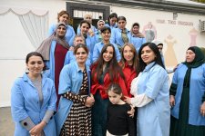 Лейла Алиева и Алена Алиева ознакомились с деятельностью социального швейного предприятия в Шамахы (ФОТО)