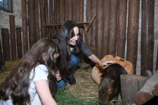 Лейла Алиева и Алена Алиева побывали на ферме Capybara Azerbaijan в Шамахы (ФОТО)