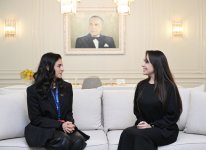 Вице-президент Фонда Гейдара Алиева Лейла Алиева встретилась с генеральным секретарем Всемирной туристской организации (ФОТО)