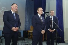 В Хачмазе в рамках проекта "Диалог об искусстве" состоялась встреча с Эльчиным Гашимовым (ФОТО)