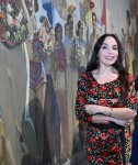 Лейла Алиева и Алена Алиева приняли участие в открытии выставки ENQRAM в Музее живописи Азербайджана (ФОТО)