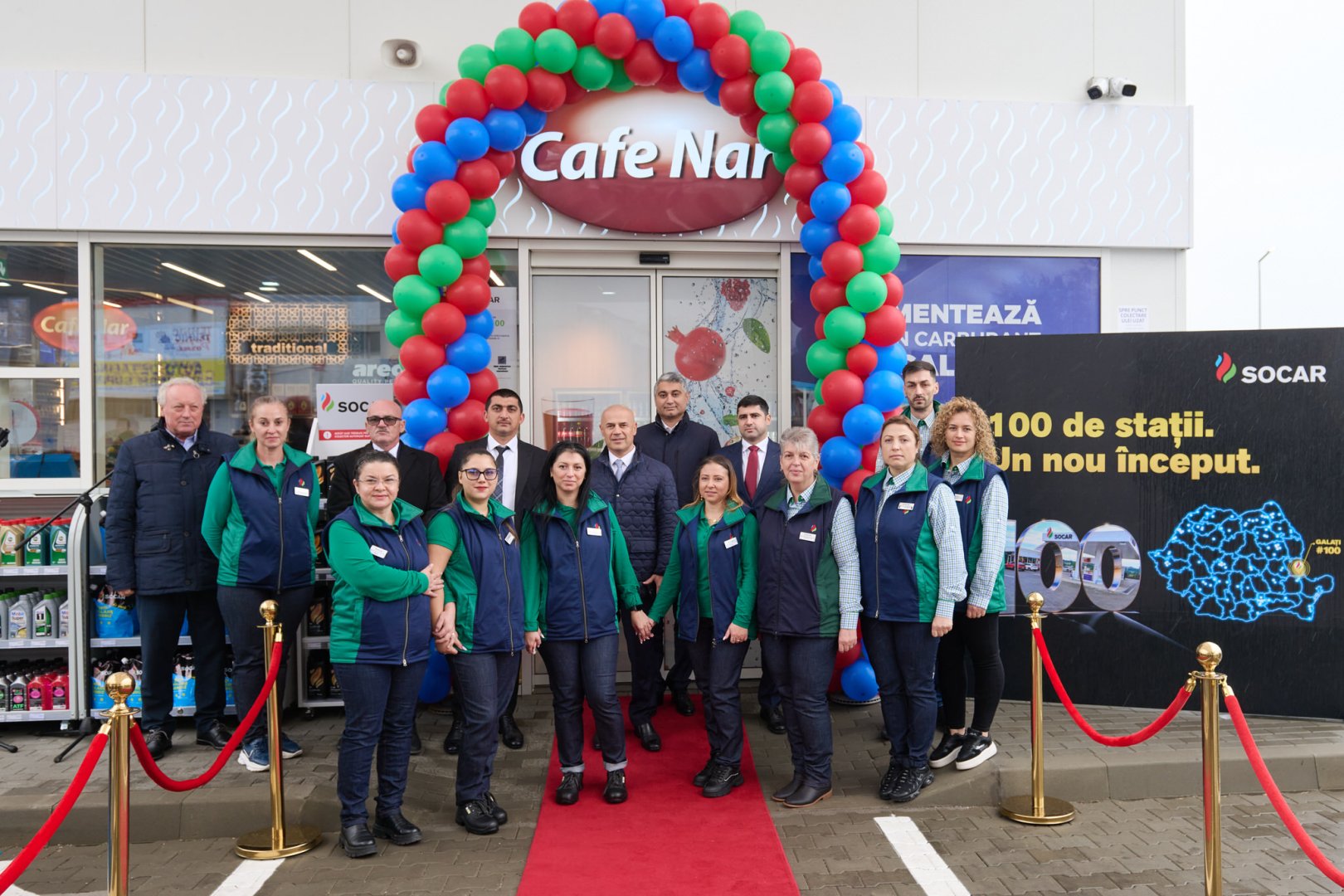 SOCAR открыла 100-ю автозаправочную станцию в Румынии (ФОТО)